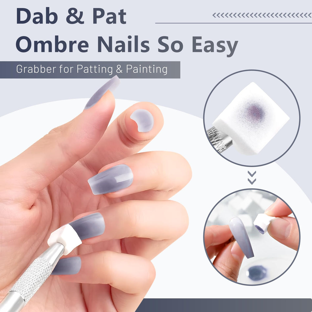 ABAC Pat Paint stamping capability shown for crisp nail art designs.