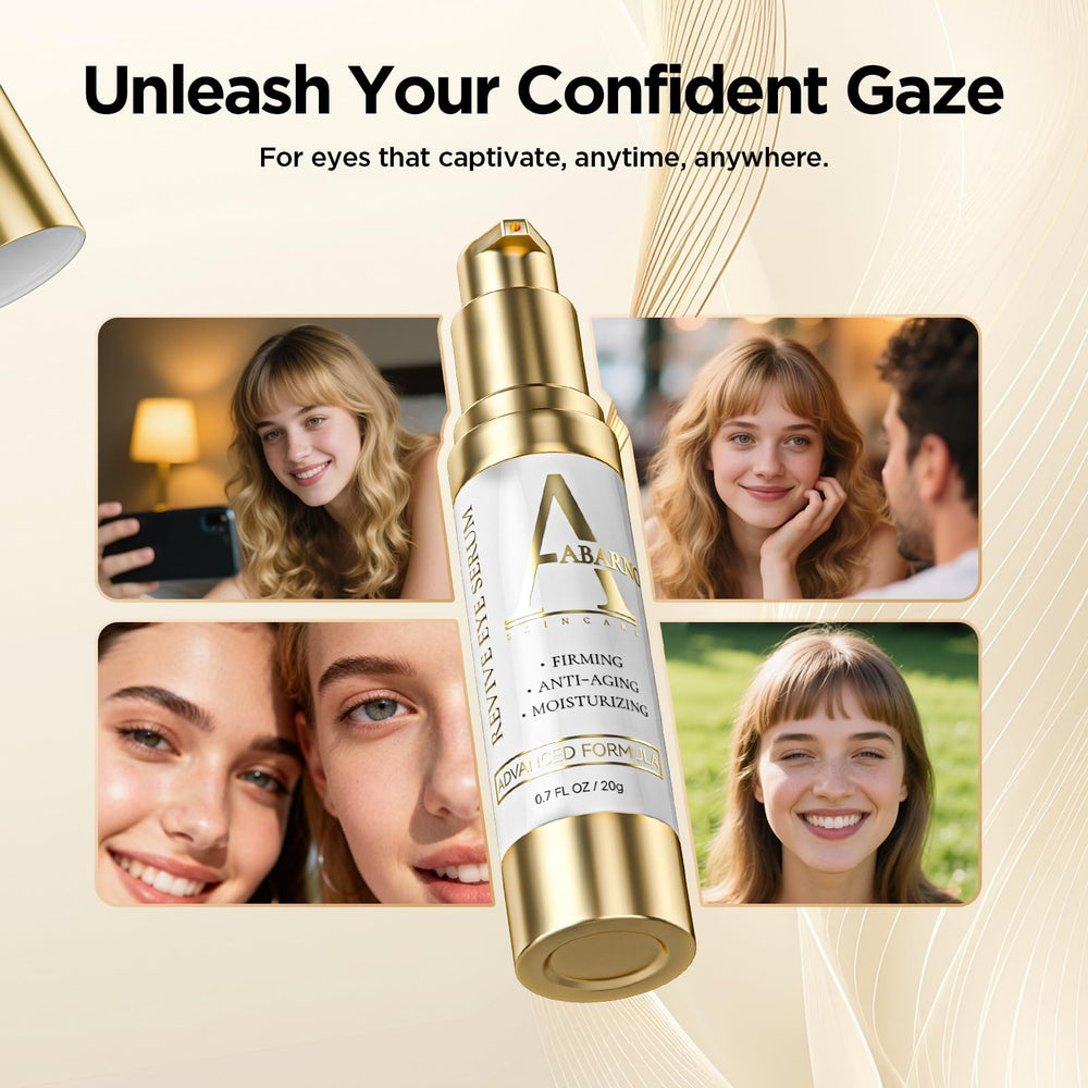 Abarno lightweight eye serum absorbs quickly around the eye area