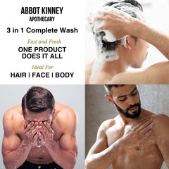 ABBOT KINNEY APOTHECARY 32 oz pump bottle for extended grooming sessions.