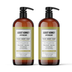 Abbot Kinney Apothecary energizing citrus 3-in-1 wash bathroom ritual for daily use.