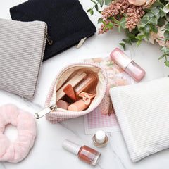 Abbylike dainty floral pouch suits jewelry and small accessories for easy travel