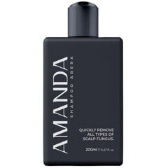 ABERA anti-dandruff shampoo bottle front, highlighting scalp health focus