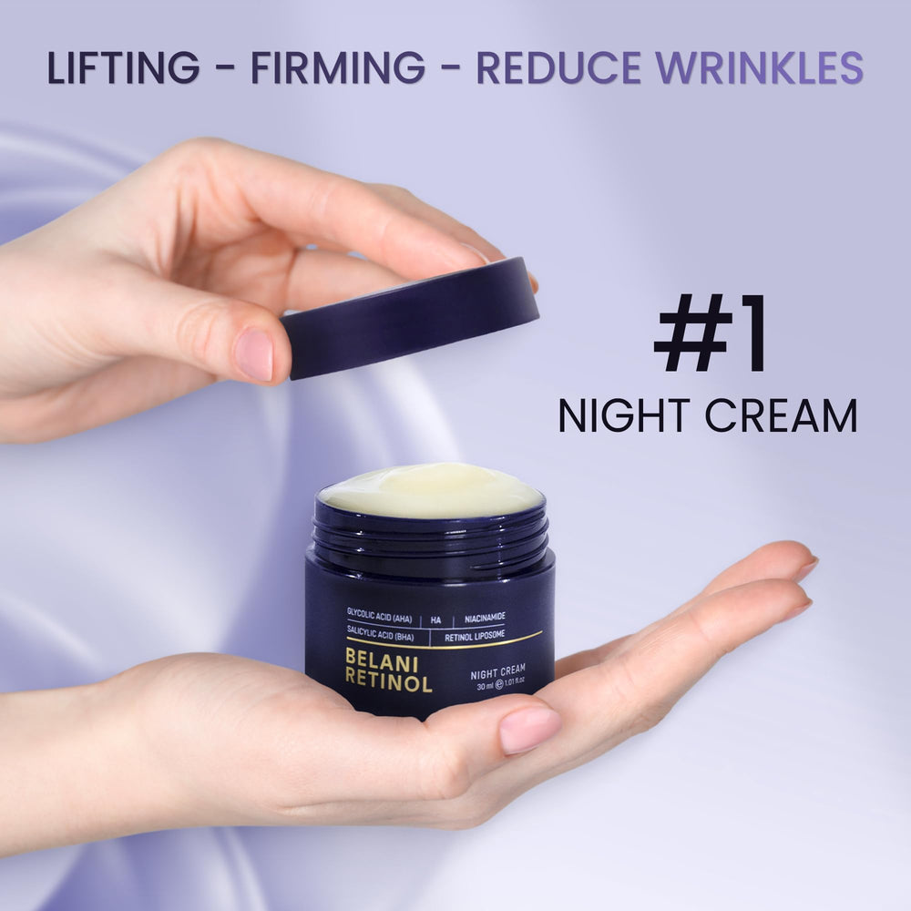 ABERA Belani cream texture swirl shows hydrating, non-greasy feel.