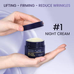 ABERA Belani cream texture swirl shows hydrating, non-greasy feel.