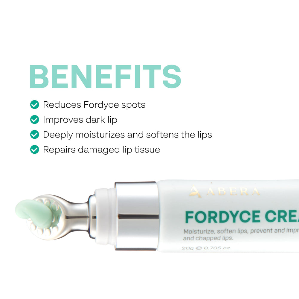 ABERA Fordyce Cream texture closeup shows quick-absorbing, non-greasy feel for daily use.
