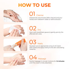 Close-up of cream consistency promoting skin regeneration.