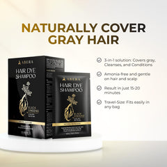ABERA shampoo foam demonstrates fast color application