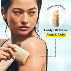 Abib Airy Sunstick's hands-free design enables mess-free on-the-go reapplication.