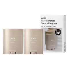 Abib Airy Sunstick packaging box shows compact, travel-friendly design for daily protection.
