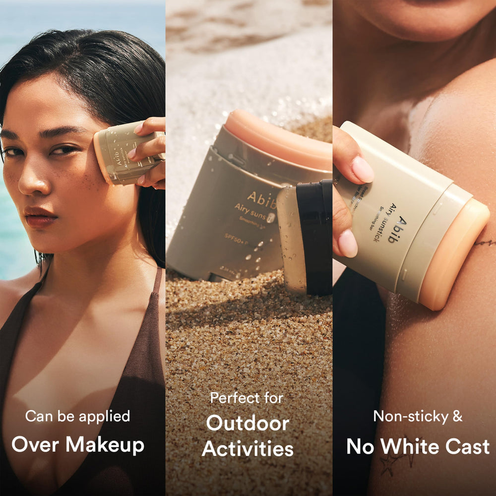 Abib Airy Sunstick is a compact travel-friendly sun care solution.
