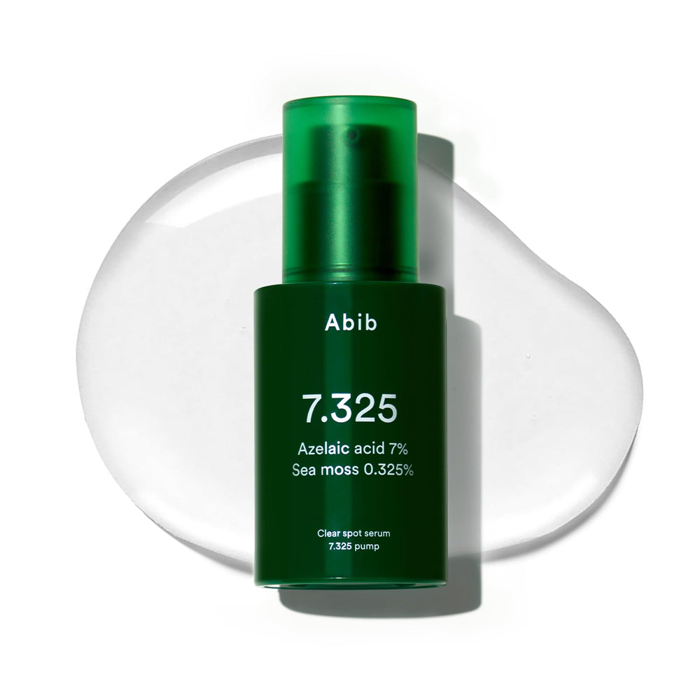 Abib Clear Spot Serum bottle with pump for precise application.