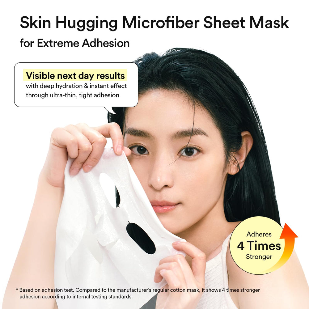 Abib Gummy Sheet Mask Milk Sticker adhesive sheet in action.