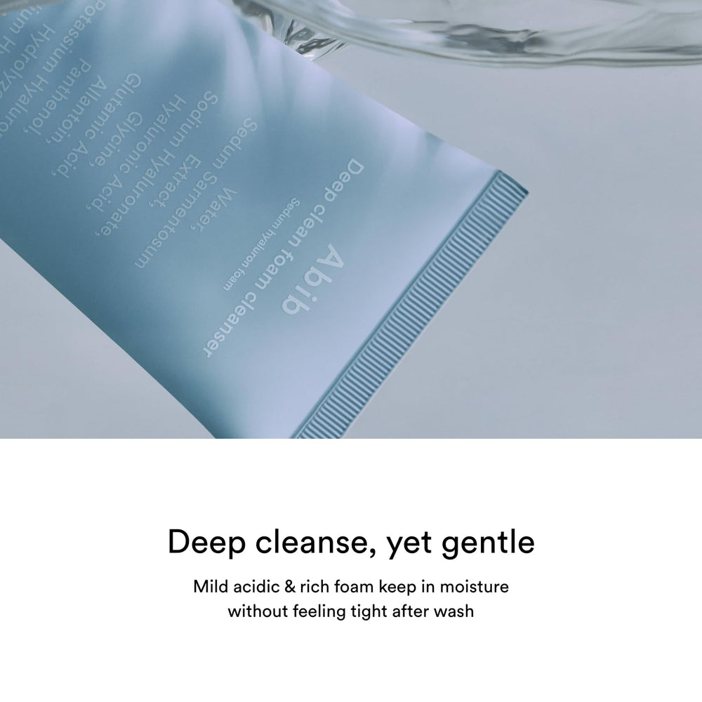 Abib Sedum Hyaluron Foam Cleanser pump-dispense design for easy daily use.
