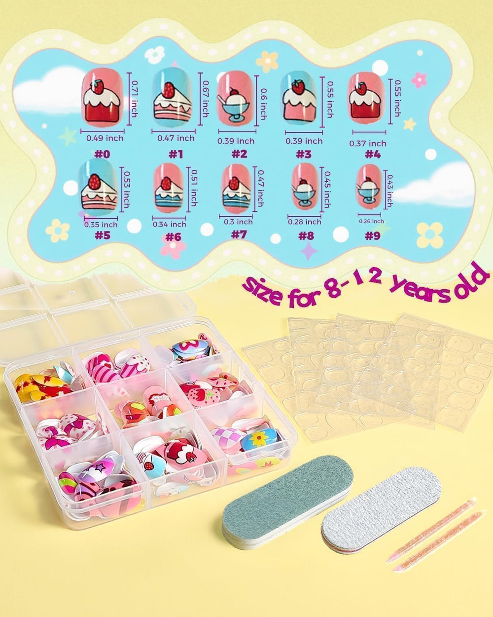 ABOLINE short round nails 216pcs for quick, stylish looks.