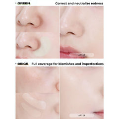 ABOUT TONE pink beam highlighter adds radiant glow and dimensional lift.