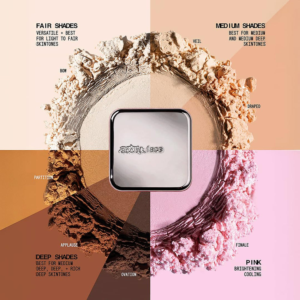 About Face Finale pink shade for brightening undertones.