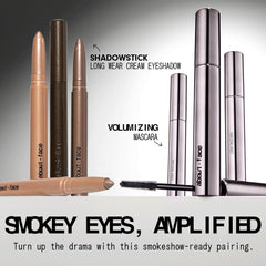 AboutFace Volumizing Mascara jet-black before-after reveals lift.