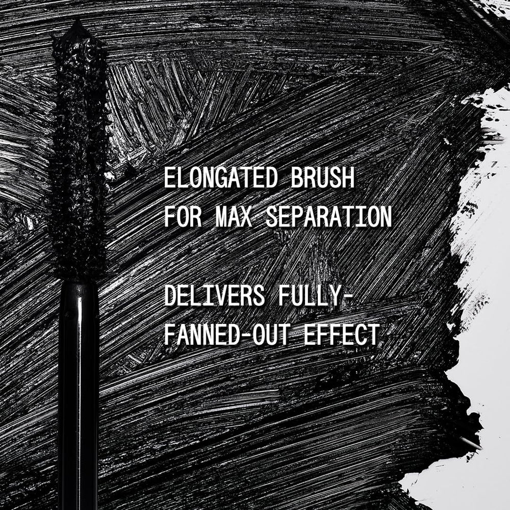 AboutFace Volumizing Mascara jet-black packaging highlights vegan formula.