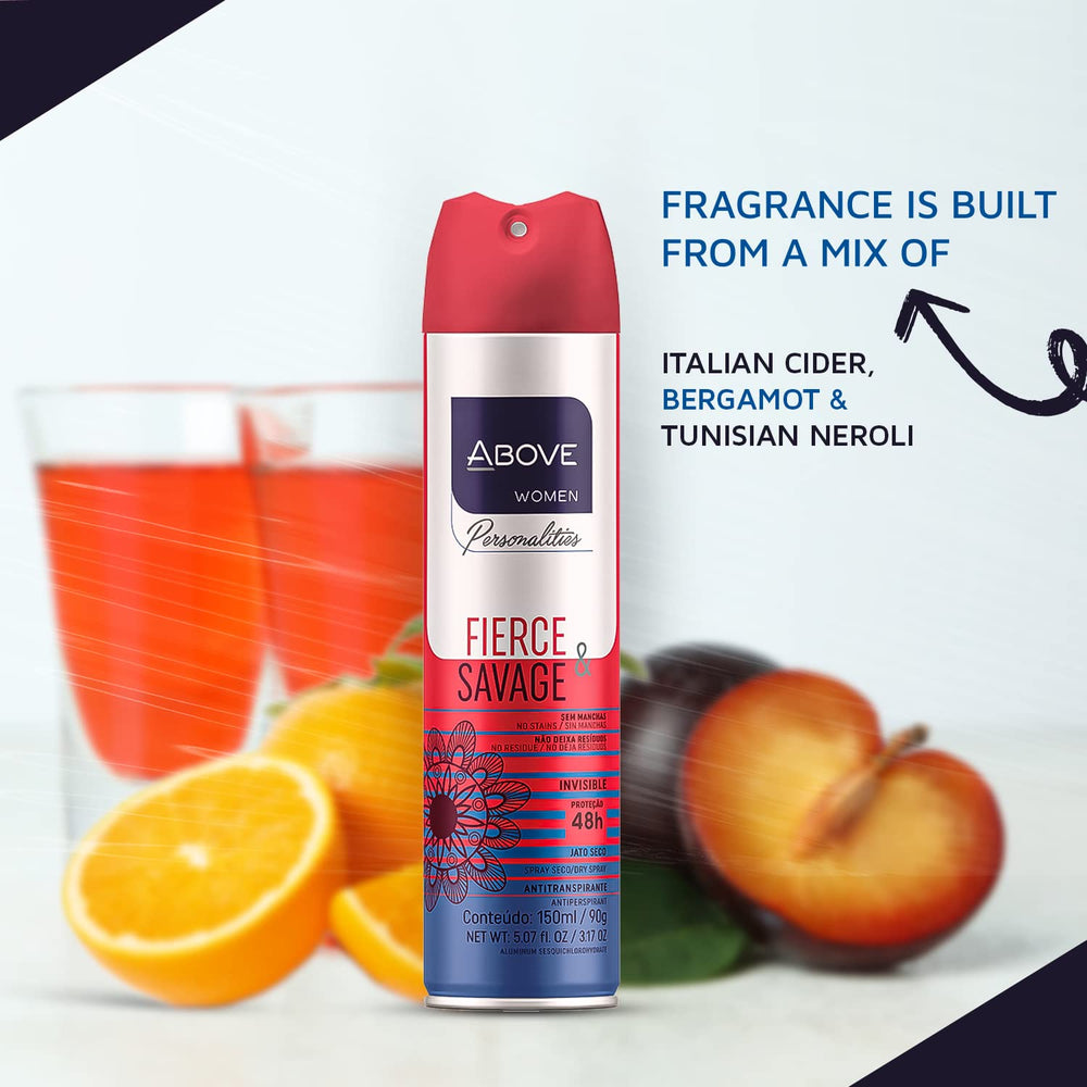 ABOVE Fierce and Savage helps minimize visible sweat marks on clothes.