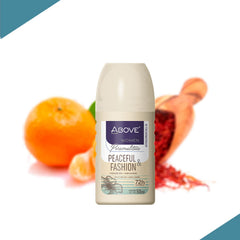 ABOVE Floral scent of jasmine, almond, sandalwood, roses, vanilla for mood-boosting freshness.