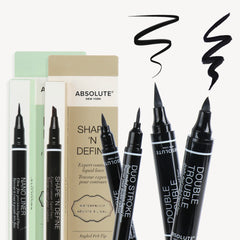 Absolute New York Double Trouble Liner waterproof and long-lasting across wear