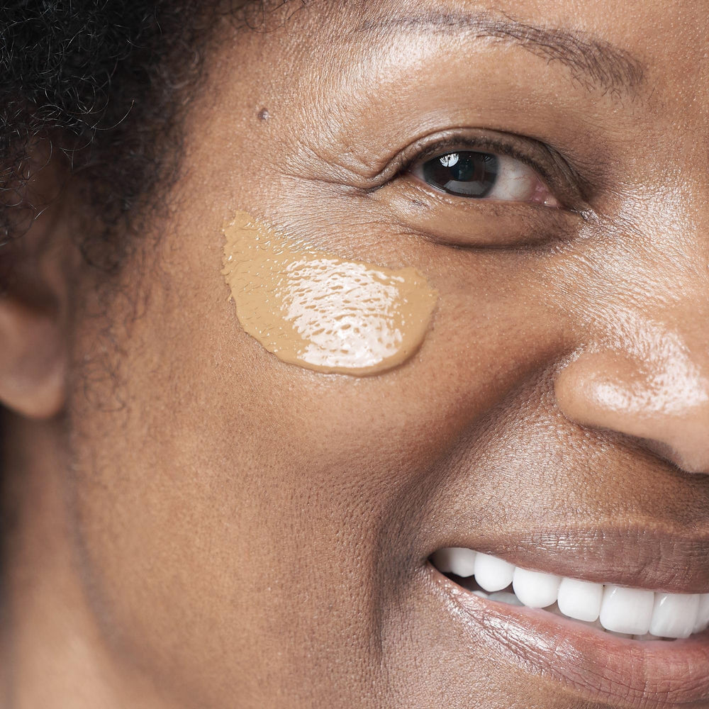 AbsoluteJOI on-skin application highlights light hydration and natural tint