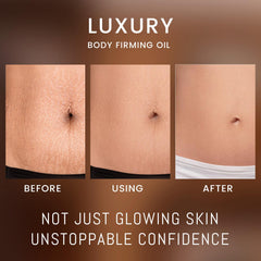 ABYST Body Firming Oil massage application demonstrating gentle coverage