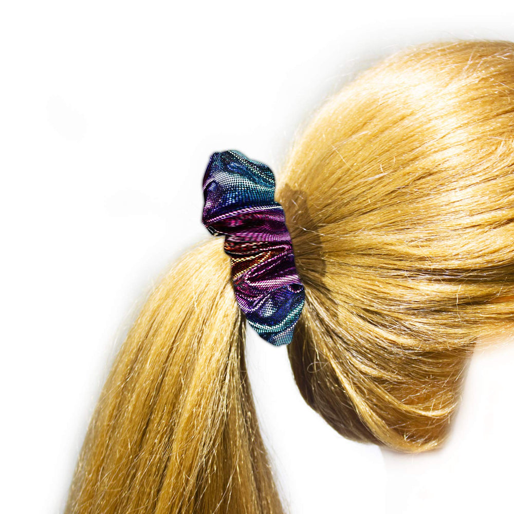 ACCGLORY 12-pack metallic scrunchies showing color variety.