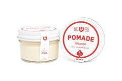 Ace High Pomade hands application demonstrates easy work-in for strong hold.