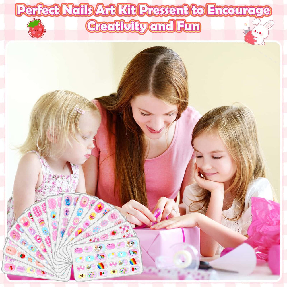 Acejoz safe nail glue pads designed for gentle, kid-friendly attachment.