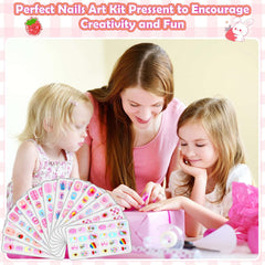 Acejoz safe nail glue pads designed for gentle, kid-friendly attachment.