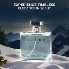 A Center Azure Pour Homme packaging shot emphasizing premium look and gift-ready appeal.
