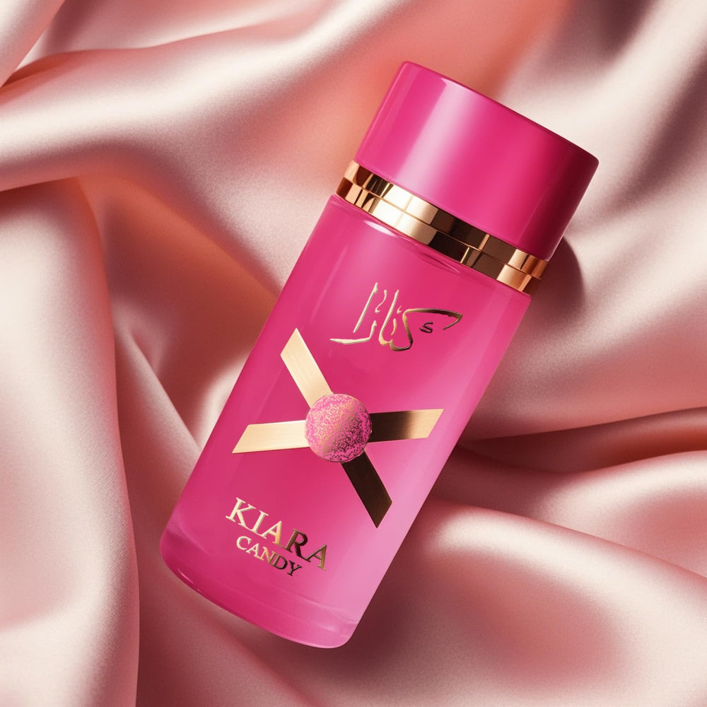 A CENTER Kiara Candy bottle closeup with a playful sweet vibe for evenings.