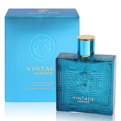 A CENTER Vintage Hero men's perfume bottle front view, ideal for daily confidence.