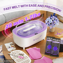 Achzzy paraffin wax machine hands dipping area showing smooth interior for easy use.
