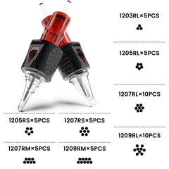 Ackbun 9RM round magnum cartridge for rapid coverage and color fill.
