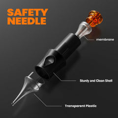 Ackbun professional-grade needles elevate ink delivery.