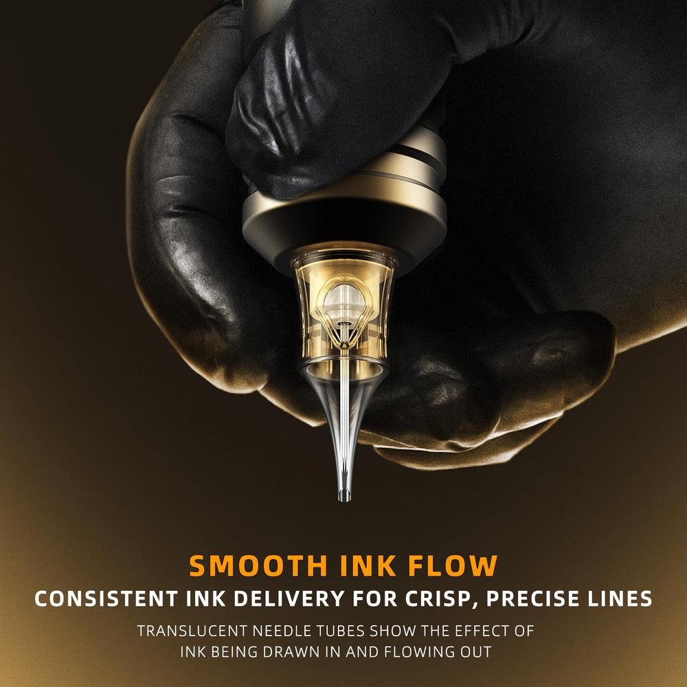 Ackbun cartridges fit most tattoo machines for quick universal use