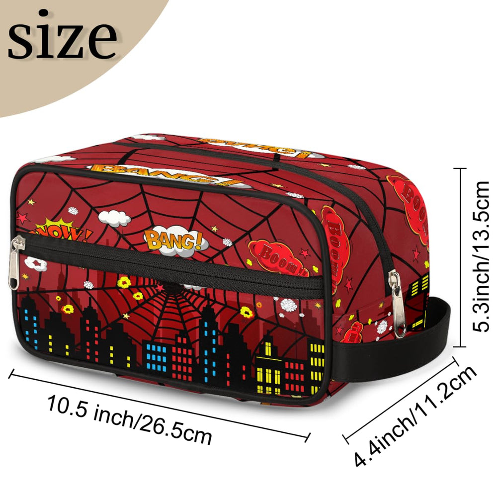 Vibrant red spider web print adds adventure-ready style on Ackutea bag