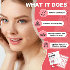 AcneGo breathable, waterproof patch protects blemishes during daily activities.