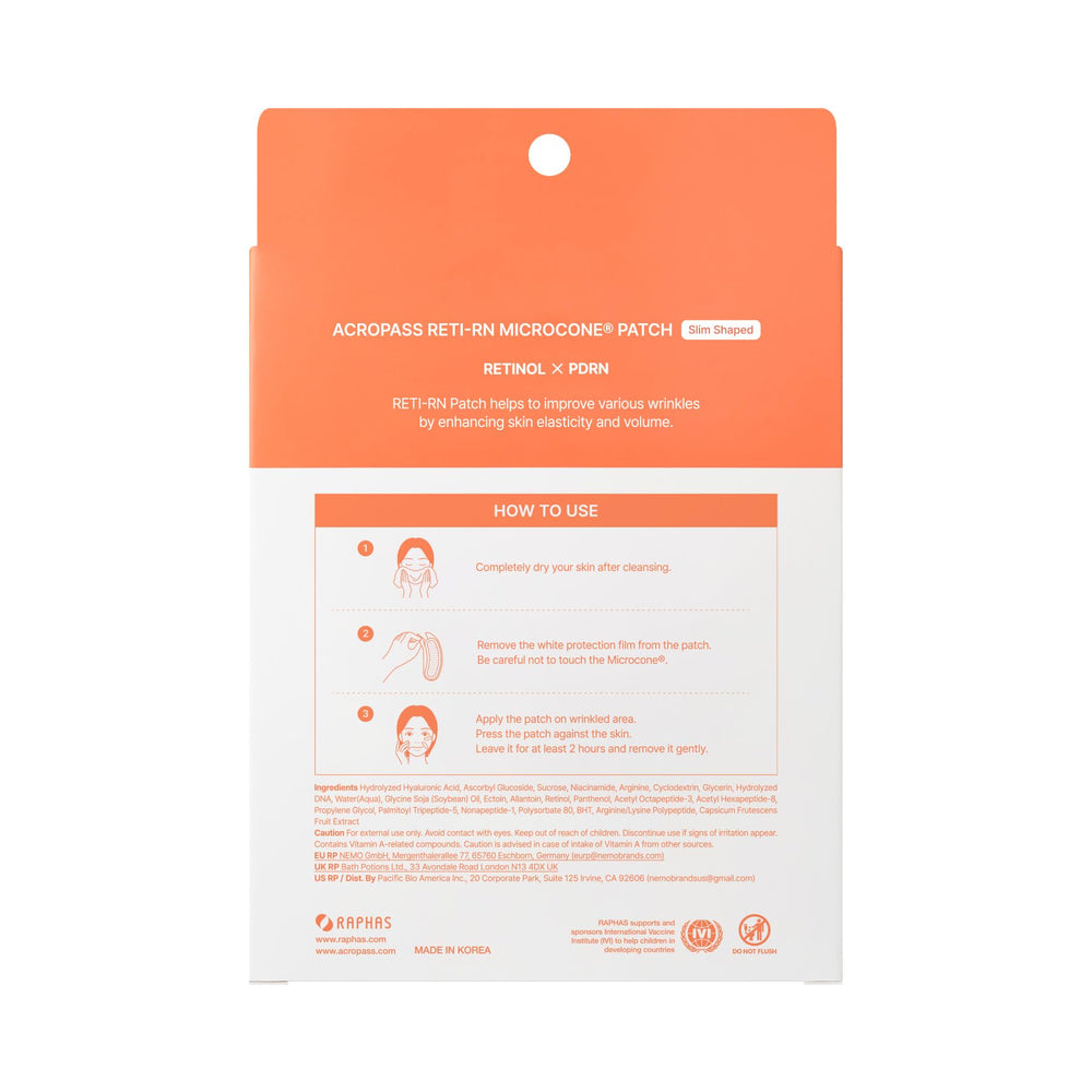 Acropass RETI-RN patch stays discreet and thin overnight for daytime confidence