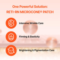 Acropass RETI-RN microcone patch for frown lines and defined features.