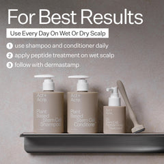 ACT+ACRE Stem Cell Shampoo packaging with eco-friendly design for mindful routines.
