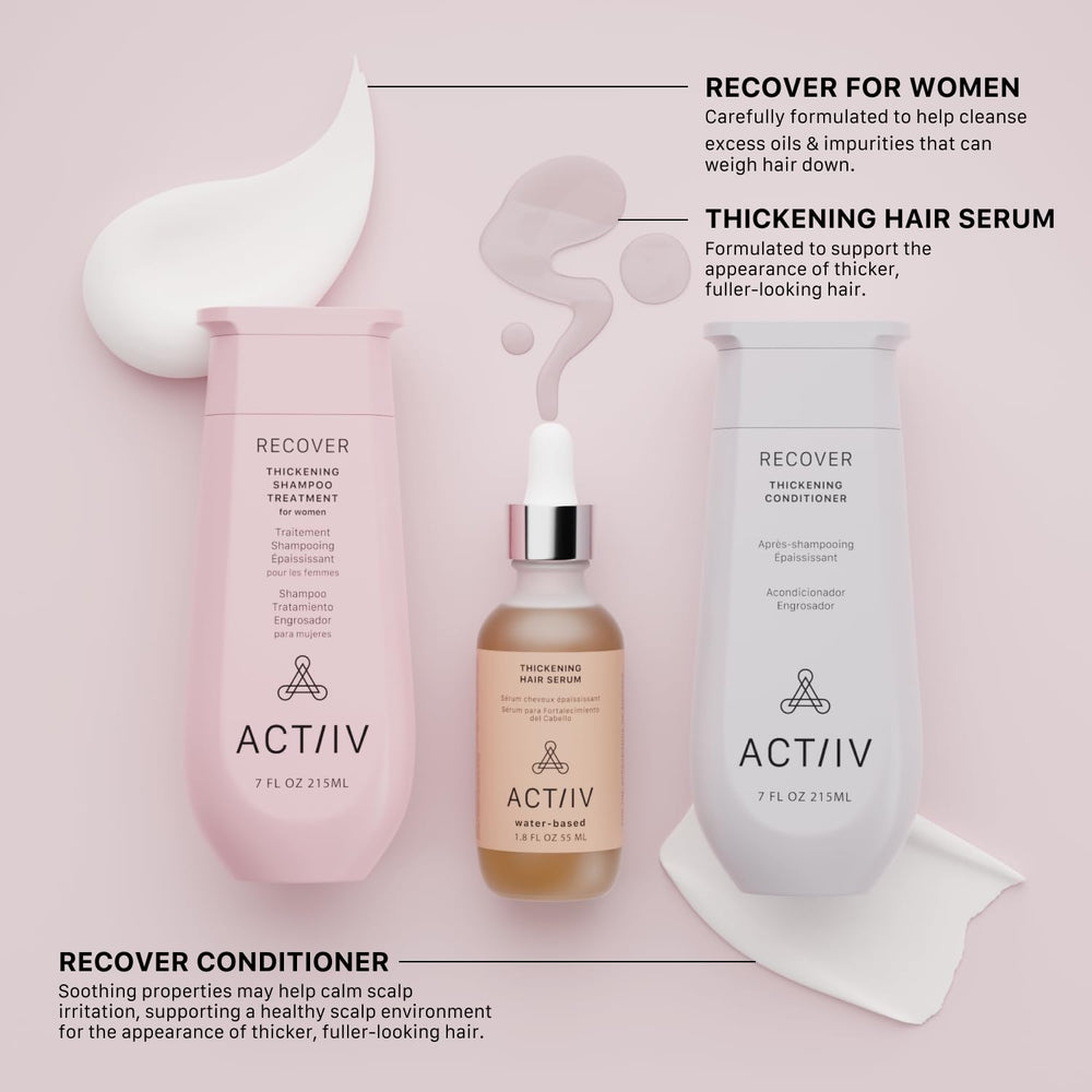 ACTIIV packaging box highlights vegan, color-safe trio branding.