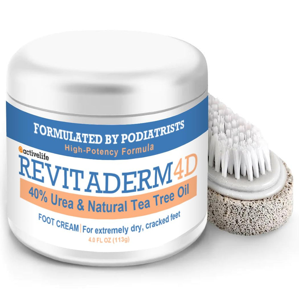 ActivLife RevitaDerm 4D Cream pack shot highlighting intense moisture for dry feet.