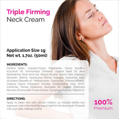 ACTIVSCIENCE chest and neck area application close-up for firming action.