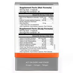Actonis packshot of 1-month hair growth supplement supply