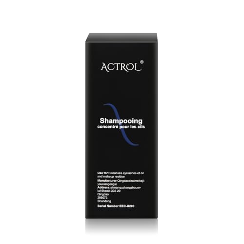 ACTROL Eyelash Cleanser Concentrate dilution steps demonstrate proper dilution with water.