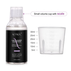 ACTROL Eyelash Cleanser lavender concentrate close-up for lash care