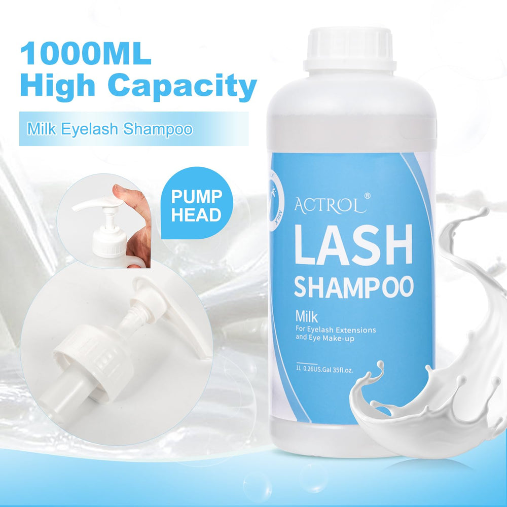 ACTROL Eyelash Cleanser Milk is sulfate-free and paraben-free for sensitive eyes.